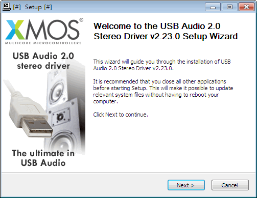 XMOS Stereo USB Audio Class2